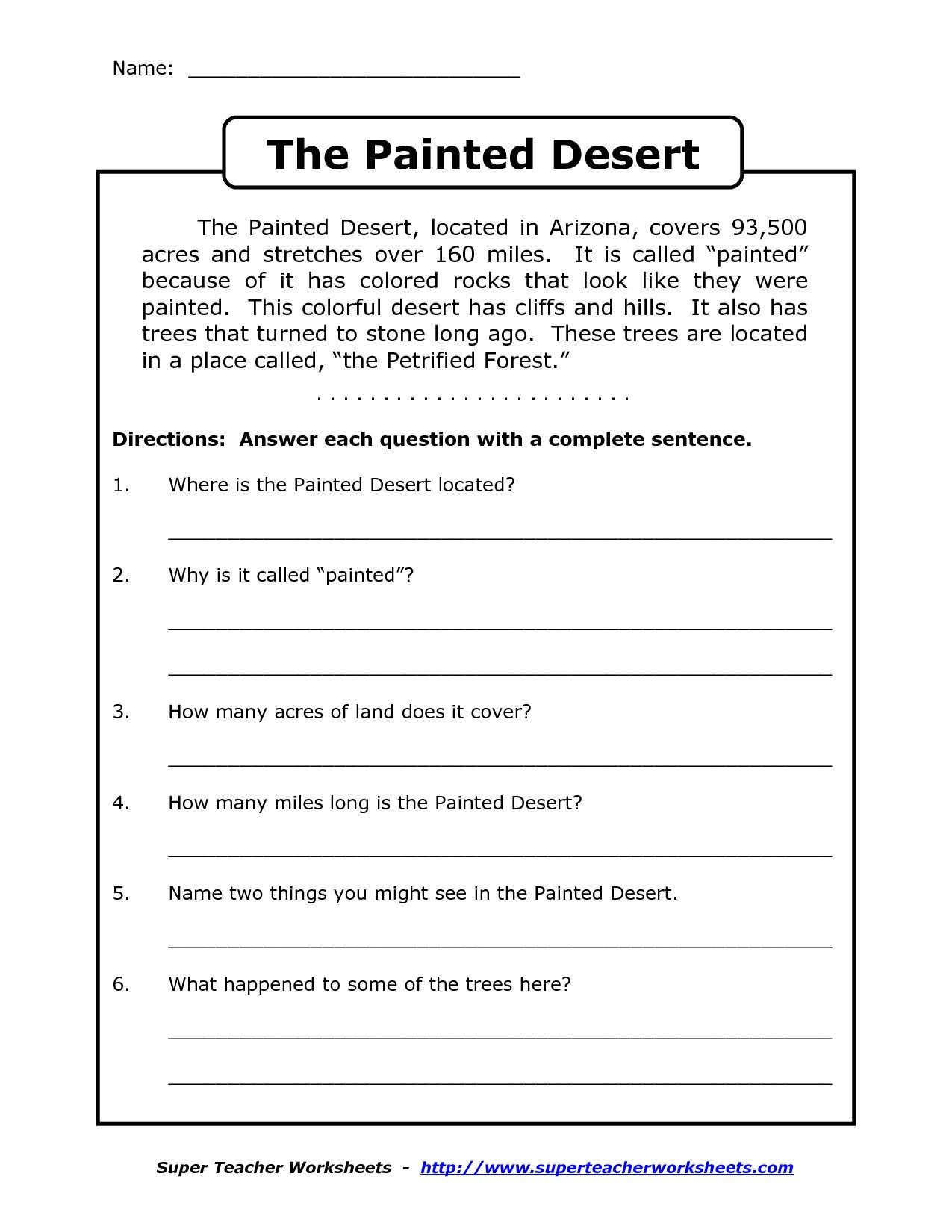 Image Result For Free Printable Worksheets For Grade 4 Comprehension - Free Printable 4Th Grade Reading Worksheets