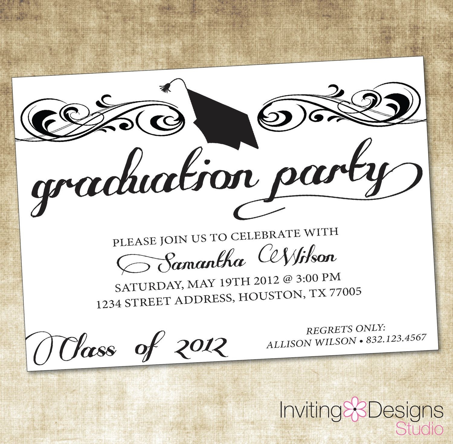 Image Result For Graduation Party Invitation Wording Ideas | Zach - Free Printable Graduation Invitations 2014