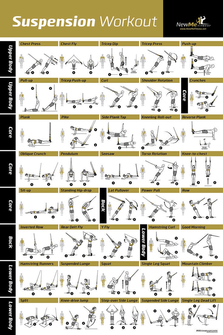 Image Result For Printable Trx Exercise Chart | Healthy Living - Free Printable Trx Workouts
