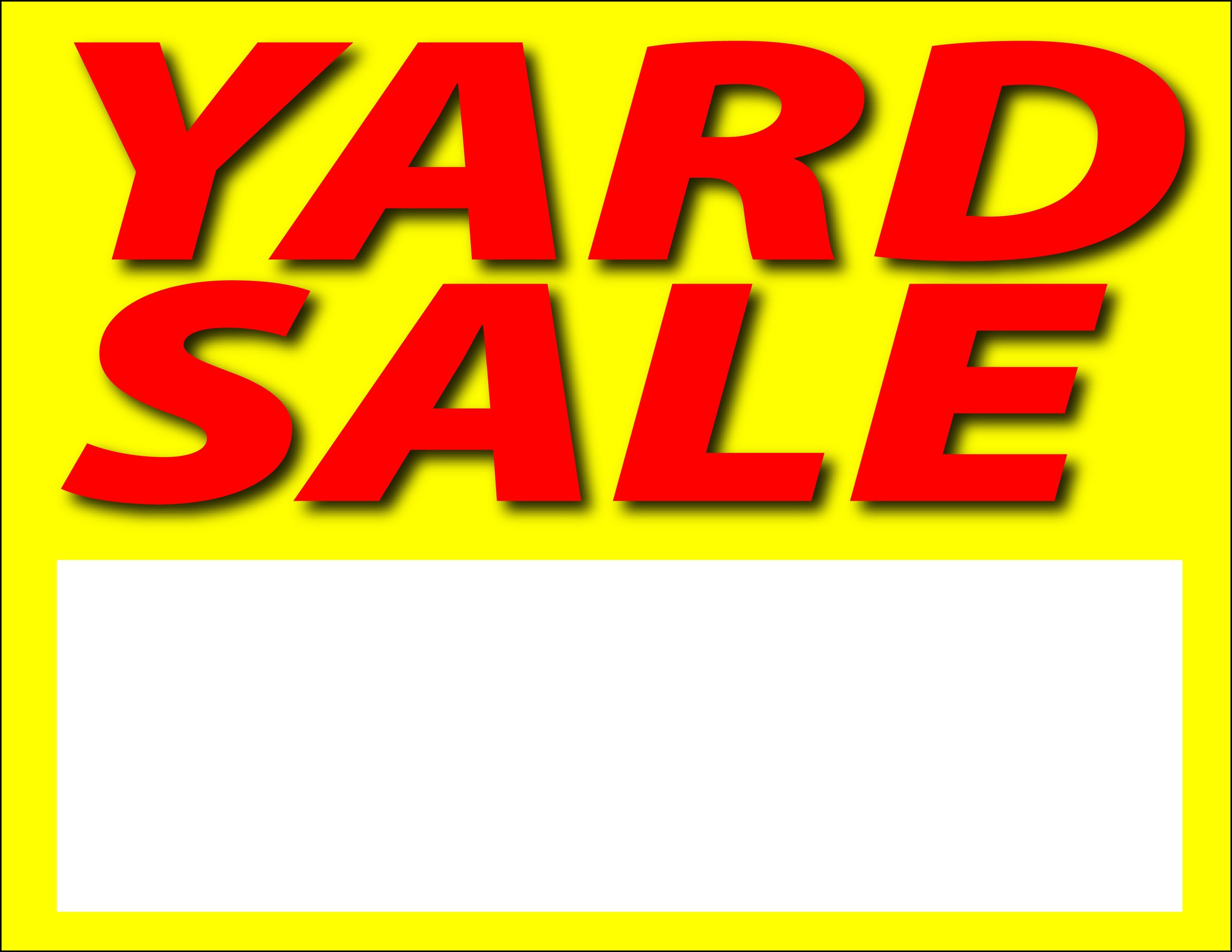 Free Printable Yard Sale Signs Free Printable A To Z