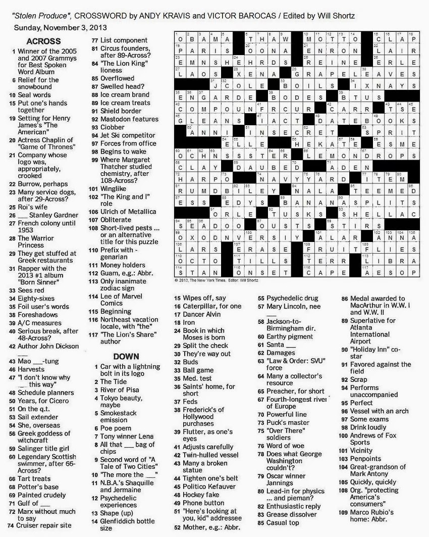 Images: Free Ny Times Sunday Crossword, - Best Games Resource - Free Printable Ny Times Crossword Puzzles