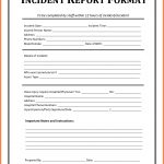 Incident Report Form Template Microsoft Excel #daycareforms #daycare   Free Printable Incident Report Form
