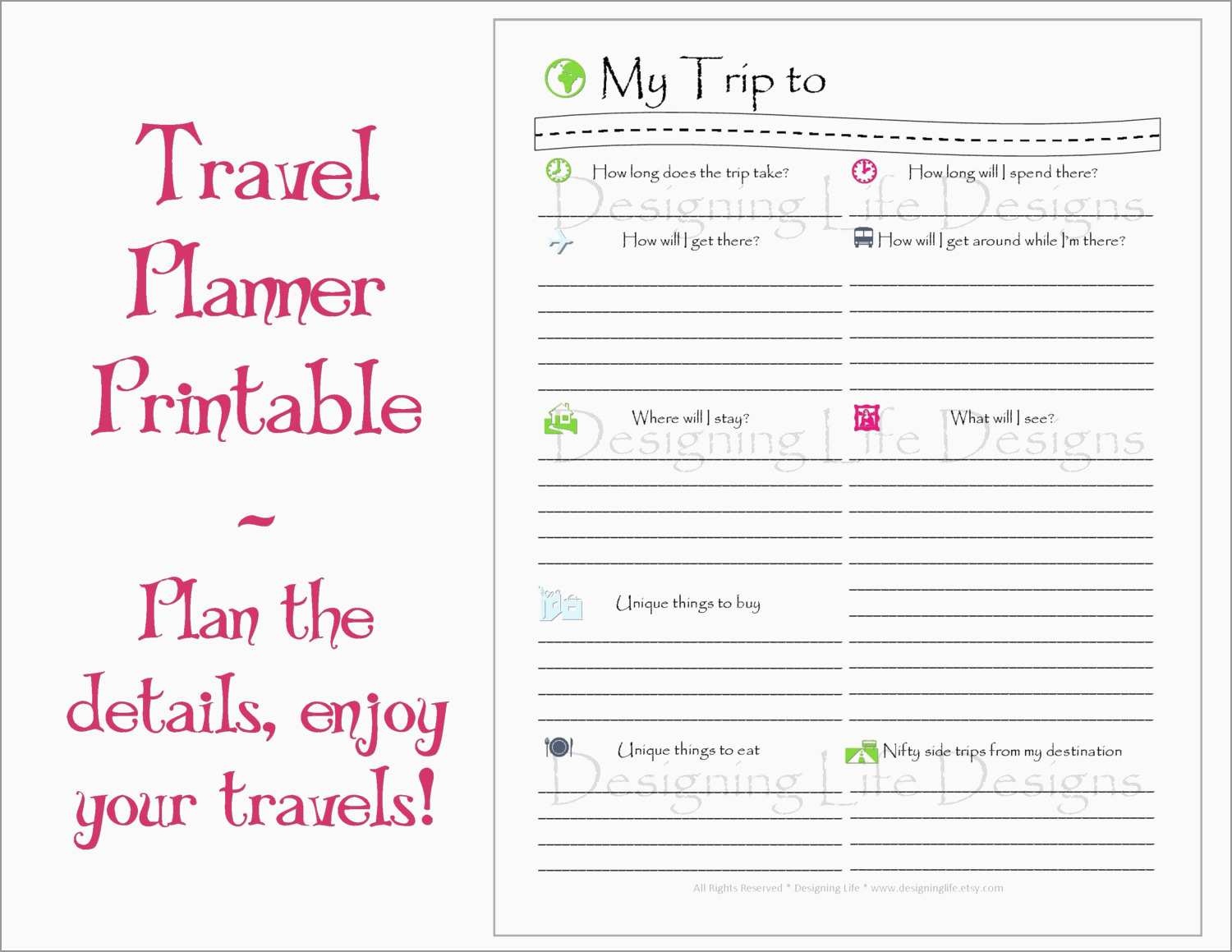 Inspirational Free Travel Itinerary Template | Best Of Template - Free Printable Itinerary