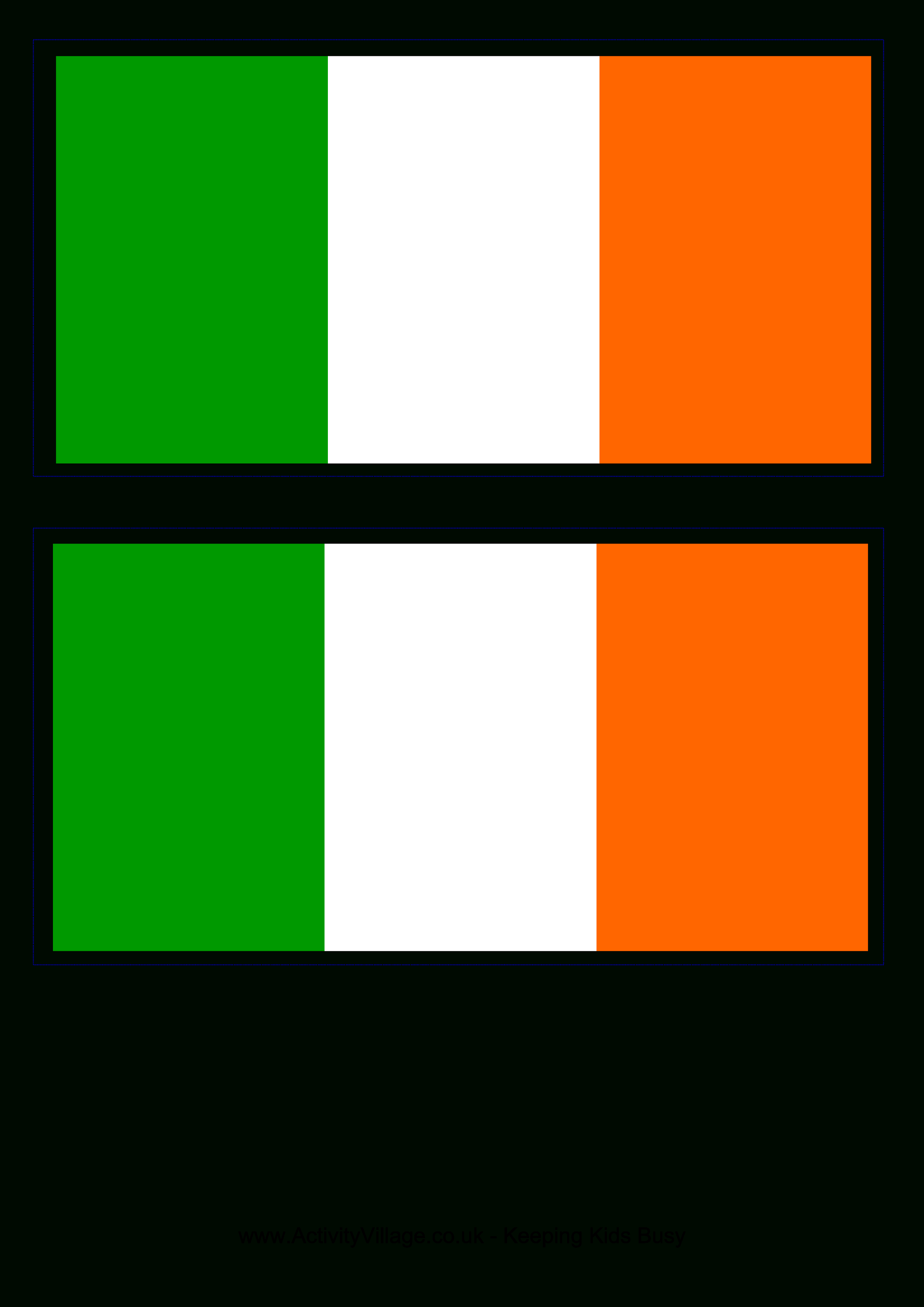 Irish Flag - Free Printable Irish Flag | Ireland | Flag Template - Free Printable Flags From Around The World