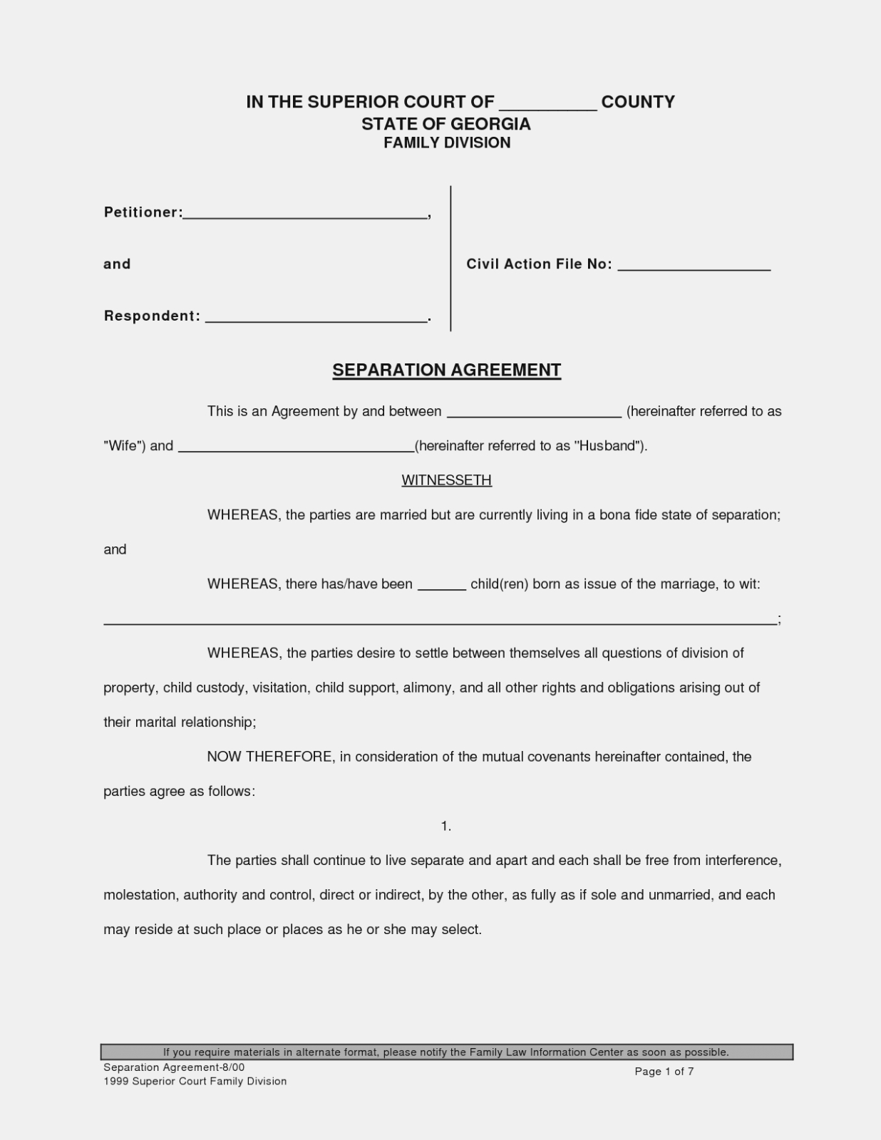 free printable divorce papers nevada free printable a to z