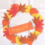 It's Easy To Make Your Own Happy Fall Paper Wreath! Free Printable   Free Printable Autumn Paper
