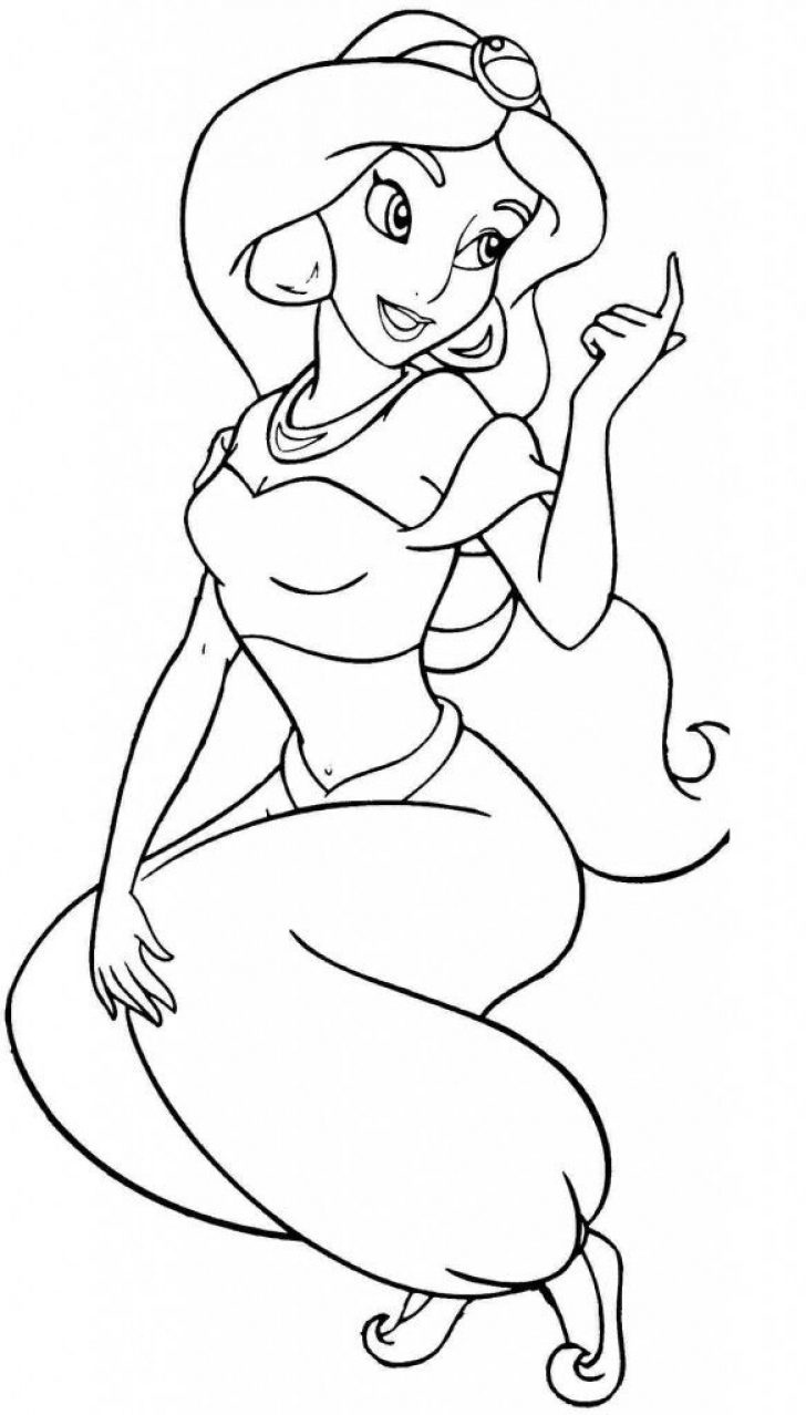 Jasmine Coloring Pages | Www.universoorganico - Free Printable Princess Jasmine Coloring Pages