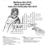 Jesus' Crucifixion Sunday School Crossword Puzzles: A Printable   Free Printable Sunday School Crossword Puzzles