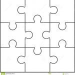 Jigsaw Puzzle Blank Template 3X3 Stock Illustration   Illustration   Free Printable Blank Puzzle Pieces