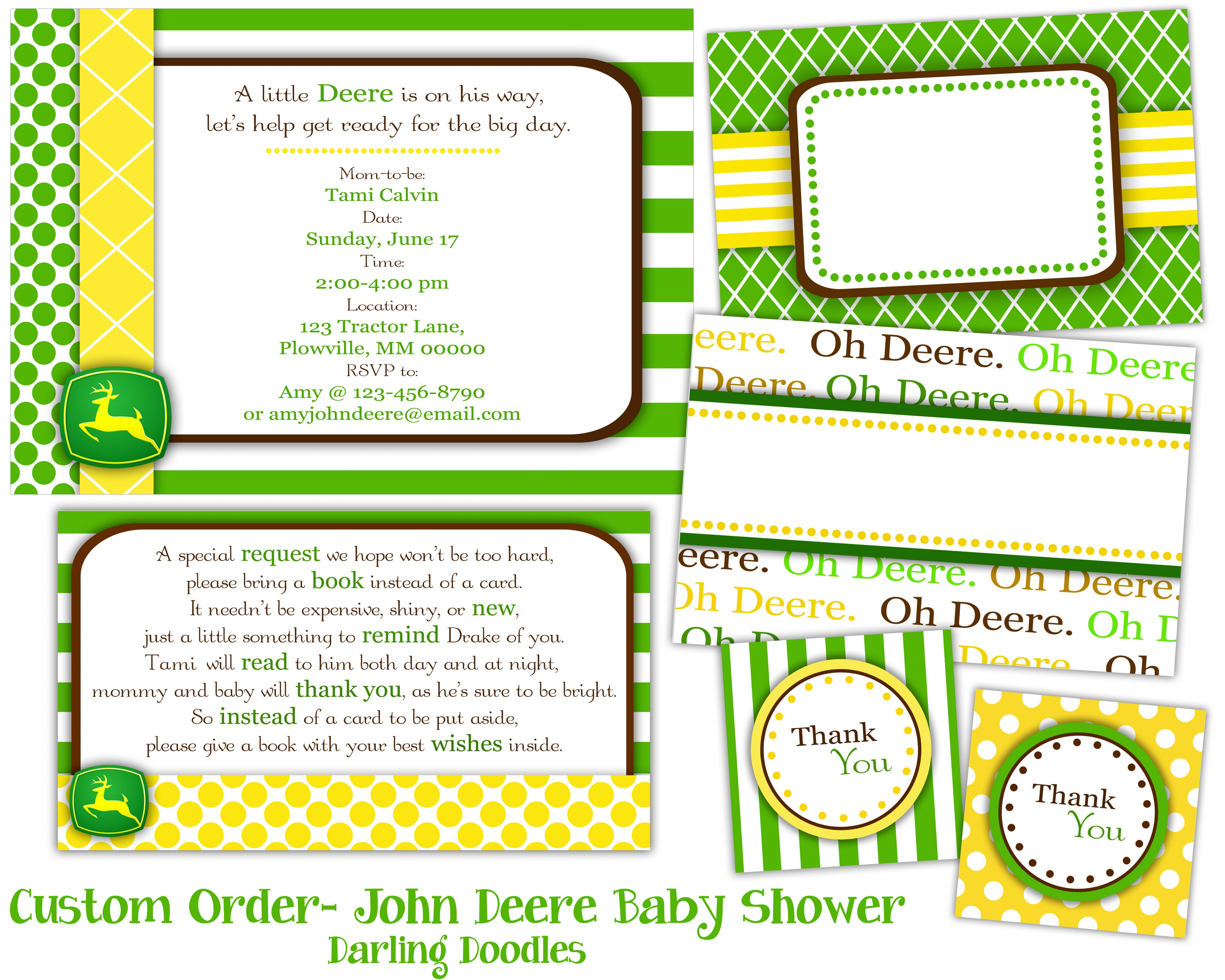 John Deere Baby Shower Ideas John Deere Baby Showerjohn Deere Gift - Free Printable John Deere Baby Shower Invitations