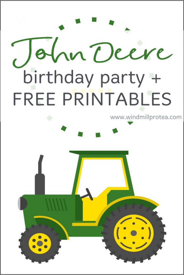 Free Printable John Deere Birthday Invitations