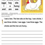 Jolly Phonics Book 2   The Hen Worksheet   Free Esl Printable   Free Printable Phonics Books For Kindergarten