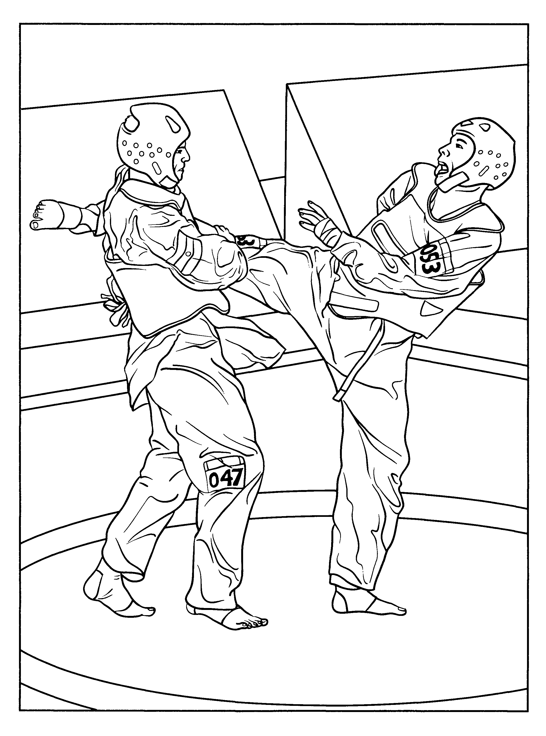 Karate Coloring Pages For Kids | Coloring Pages | Karate School - Free Printable Karate Coloring Pages
