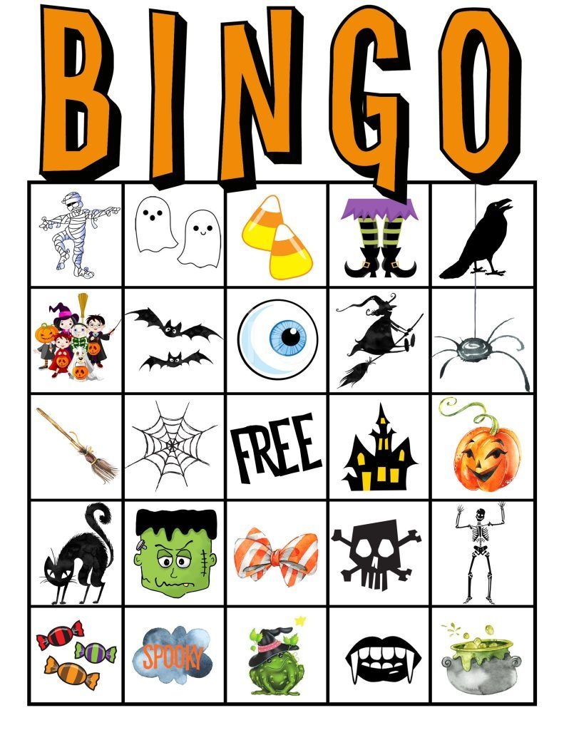 Kids Halloween Party Bingo Cards Free Printable | Classroom Parent - Free Printable Halloween Bingo