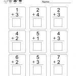 Kindergarten Addition Worksheet   Free Math Worksheet For Kids   Free Printable Math Addition Worksheets For Kindergarten