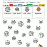 Kindergarten Money Worksheets 1St Grade   Free Printable Money Activities