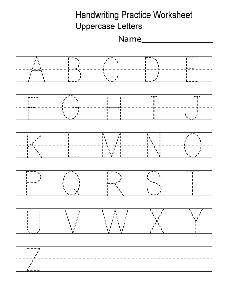 Kindergarten Worksheets Pdf Free Download Handwriting | Learning - Free Printable Alphabet Worksheets For Kindergarten