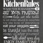 Kitchen Rules {Free Printable}   How To Nest For Less™   Free Printable Bedroom Door Signs