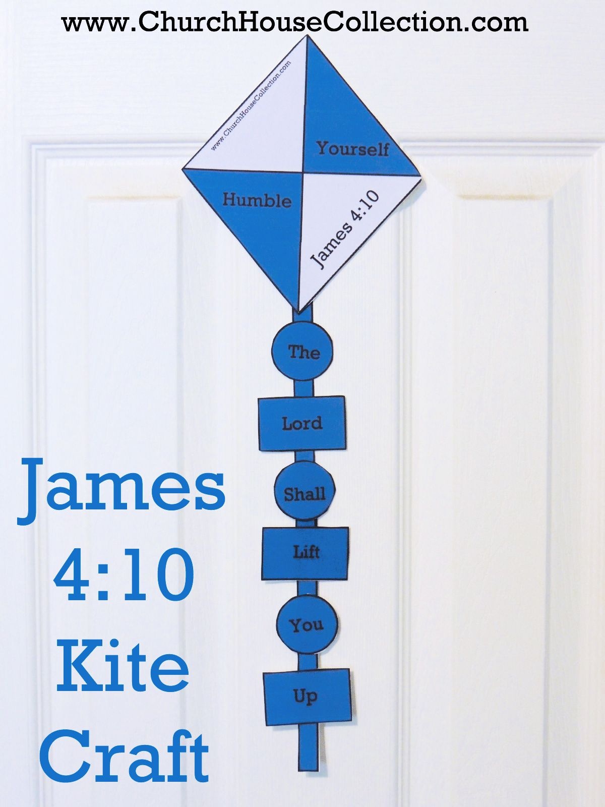 Kite Cutout Craft For Sunday School Kids James 4:10- Free Printable - Free Printable Sunday School Crafts