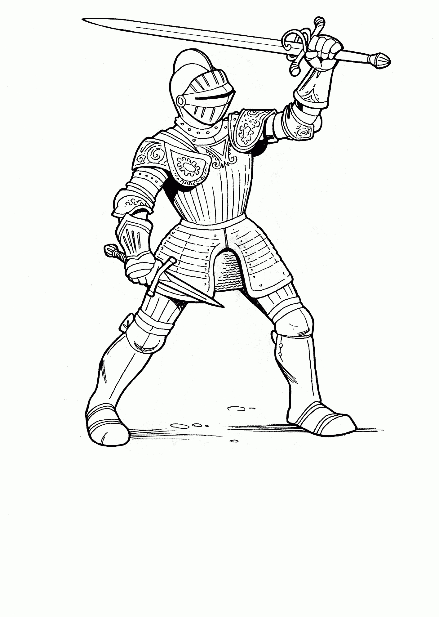 Knight Coloring Sheets 01 | Coloring | Coloring Pages, Color - Free Printable Pictures Of Knights