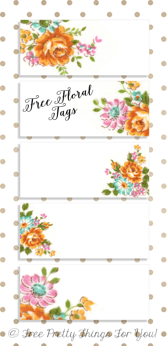 Labels: Pretty Floral Vintagetags | Best Free Digital Goods | Free - Free Printable Name Tags