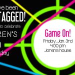 Larcie Bird: Neon Laser Tag {Birthday Party} | Laser Tag Party   Free Printable Laser Tag Invitation Template