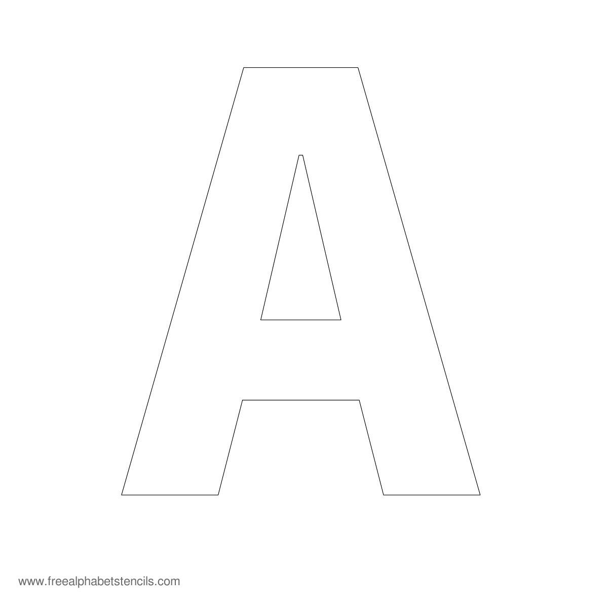 Large Alphabet Stencils | Freealphabetstencils - Free Printable Alphabet Stencils To Cut Out