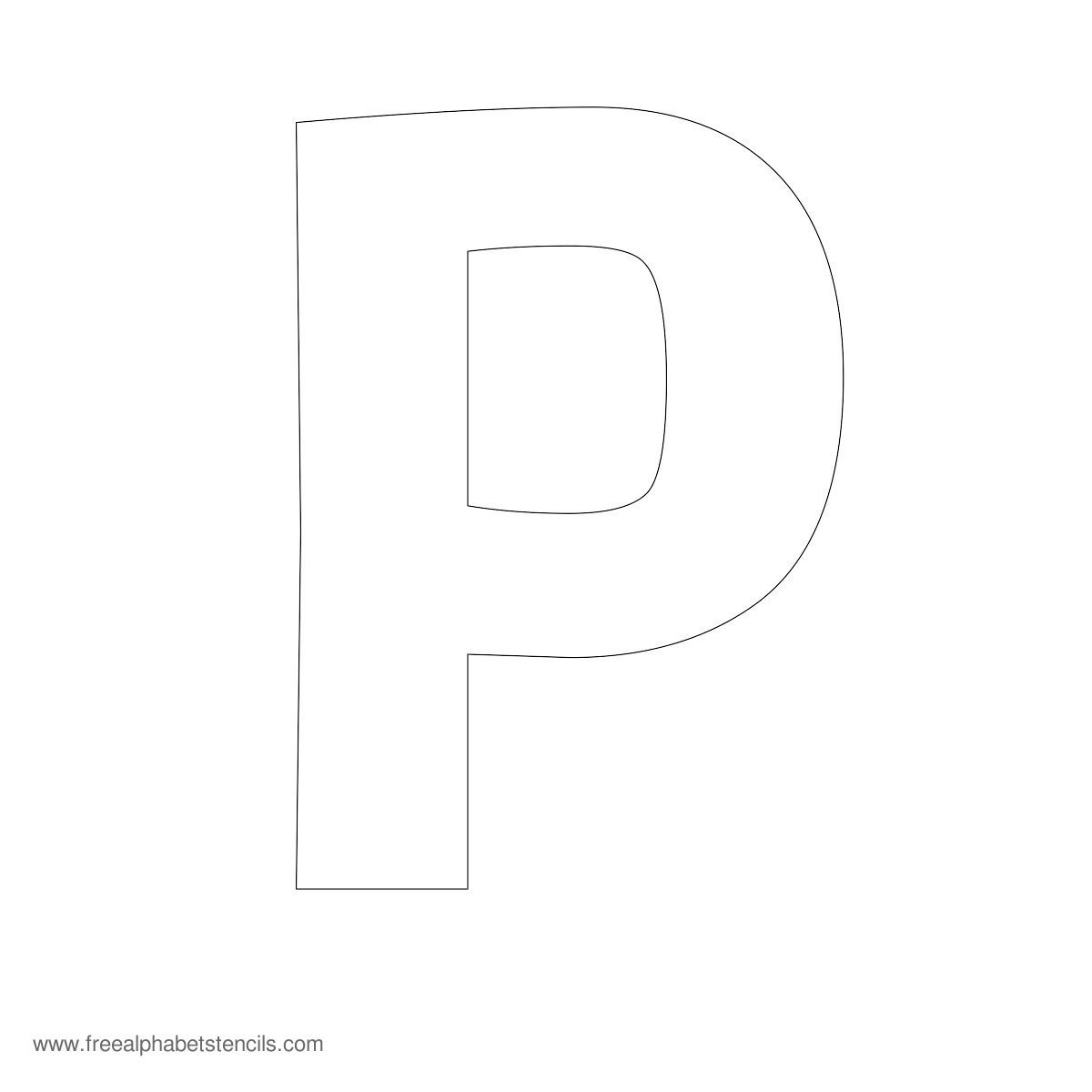 Large Alphabet Stencils | Freealphabetstencils - Free Printable Alphabet Templates