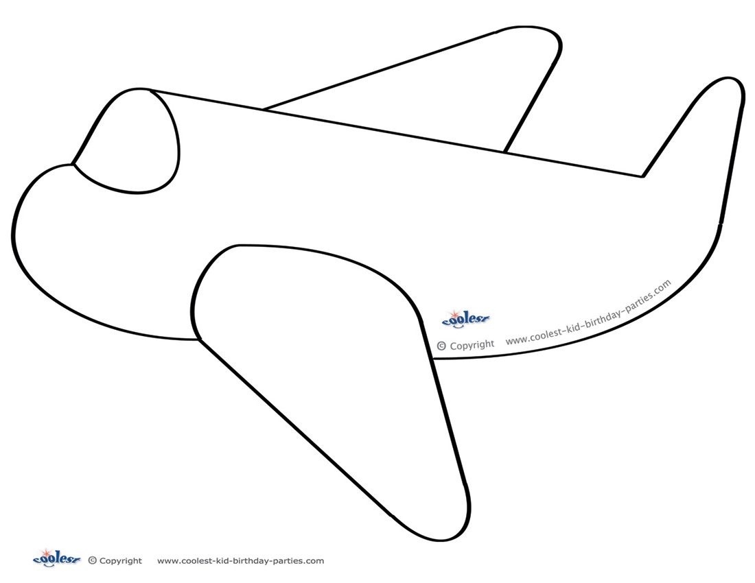 Large Printable Airplane Decoration - Coolest Free Printables - Free Printable Airplane Template