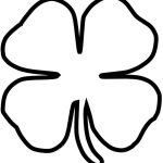 Large Shamrock Outline For "4 Things That Make Me Feel Lucky   Shamrock Template Free Printable
