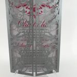 Laser Cut Paris Themed Wedding Invite Tower Invitation With Envelope   Free Printable Quinceanera Invitations