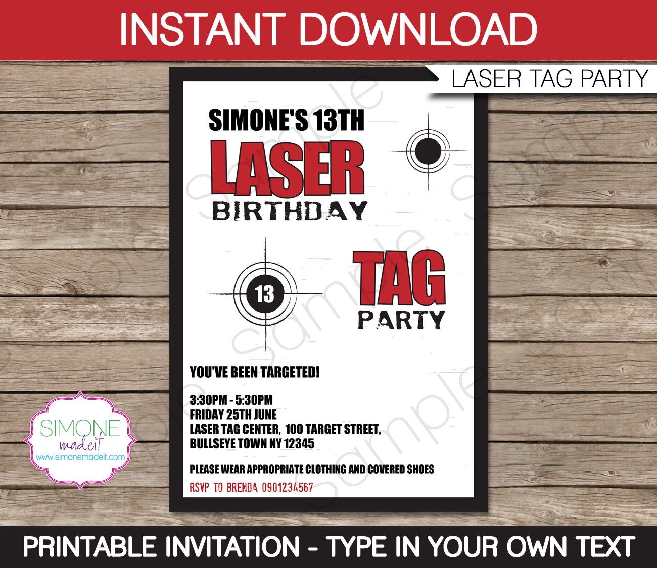 Laser Tag Birthday Invitations Free Printable – Happy Holidays! - Free Printable Laser Tag Invitation Template
