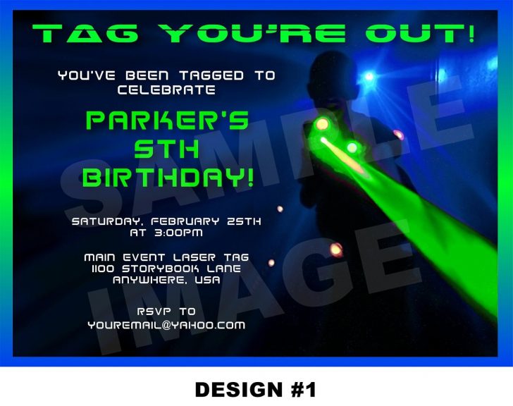 Free Printable Laser Tag Invitation Template