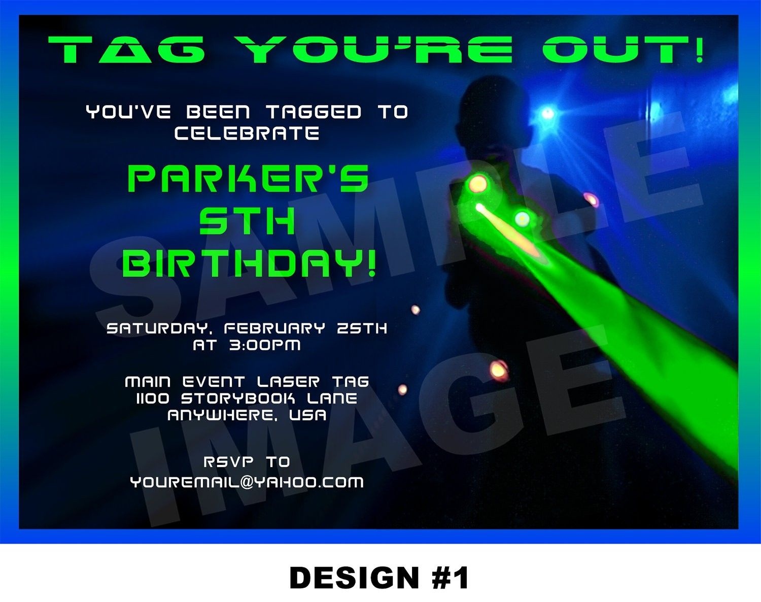 Laser Tag Party Invitations Template Free | Nicks Birthday In 2019 - Free Printable Laser Tag Invitation Template