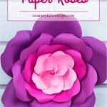 Learn To Make Giant Paper Roses In 5 Easy Steps And Get A Free   Free Printable Paper Flower Templates