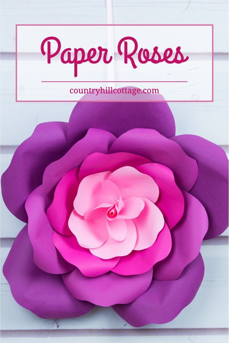Learn To Make Giant Paper Roses In 5 Easy Steps And Get A Free - Free Printable Paper Flower Templates