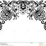 Leaves Clip Art Black And White Border | Clipart Panda   Free   Free Printable Lace Stencil