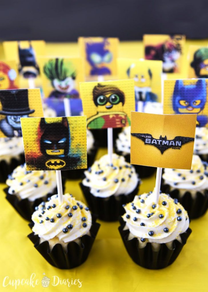 Batman Cupcake Toppers Free Printable
