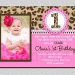 Leopard Birthday Invitation , 1St Birthday Party Invitation   Free Printable Cheetah Birthday Invitations