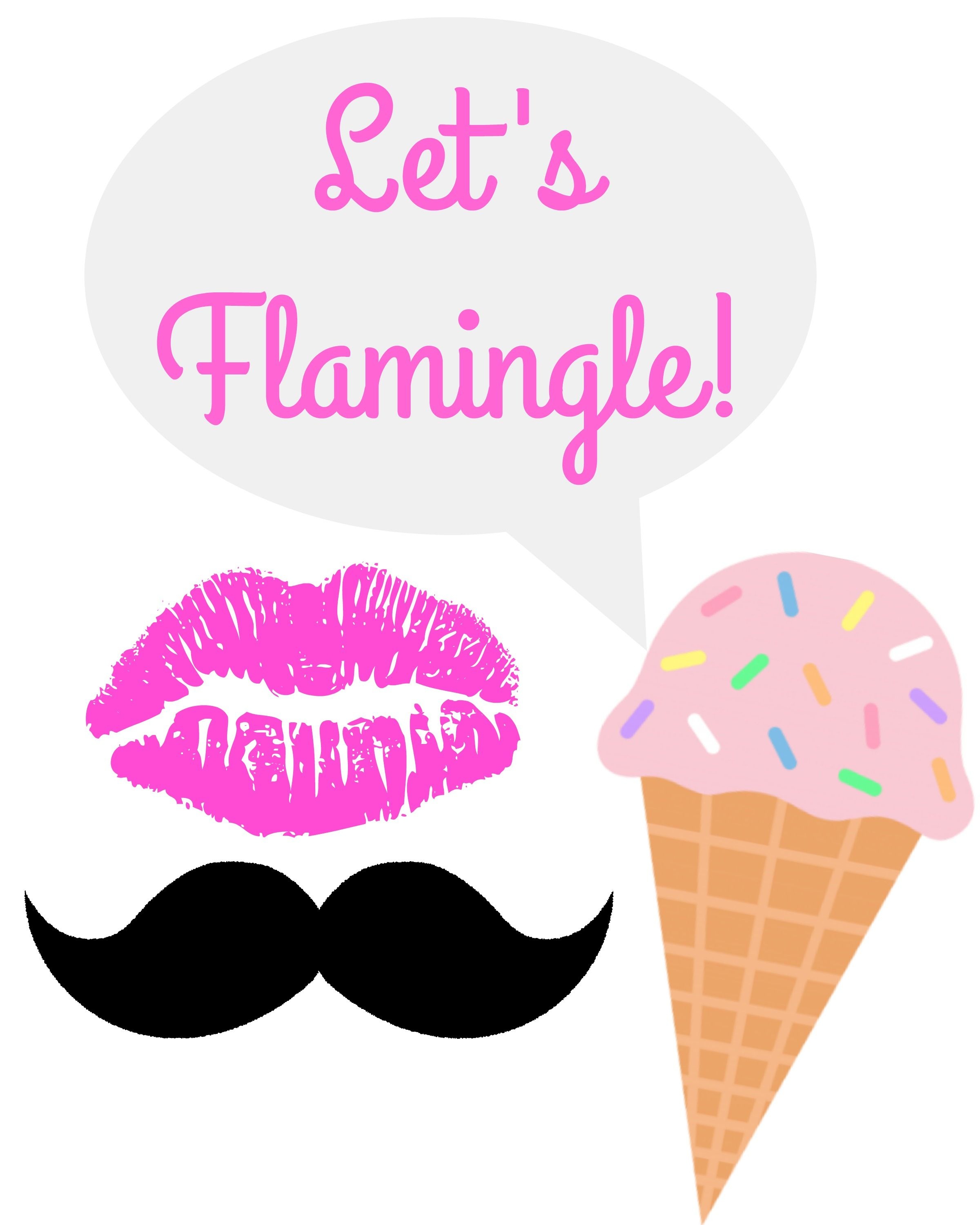 Let&amp;#039;s Flamingle Flamingo Party Free Printable Photo Booth Props - Hawaiian Photo Booth Props Printable Free