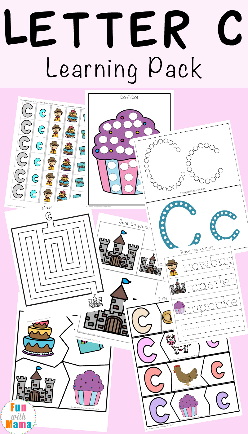 Letter C Worksheets And Printables Pack - Fun With Mama - Free Printable Preschool Worksheets Letter C