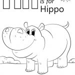 Letter H Is For Hippopotamus | Super Coloring | Language | Alphabet   Free Printable Hippo Coloring Pages