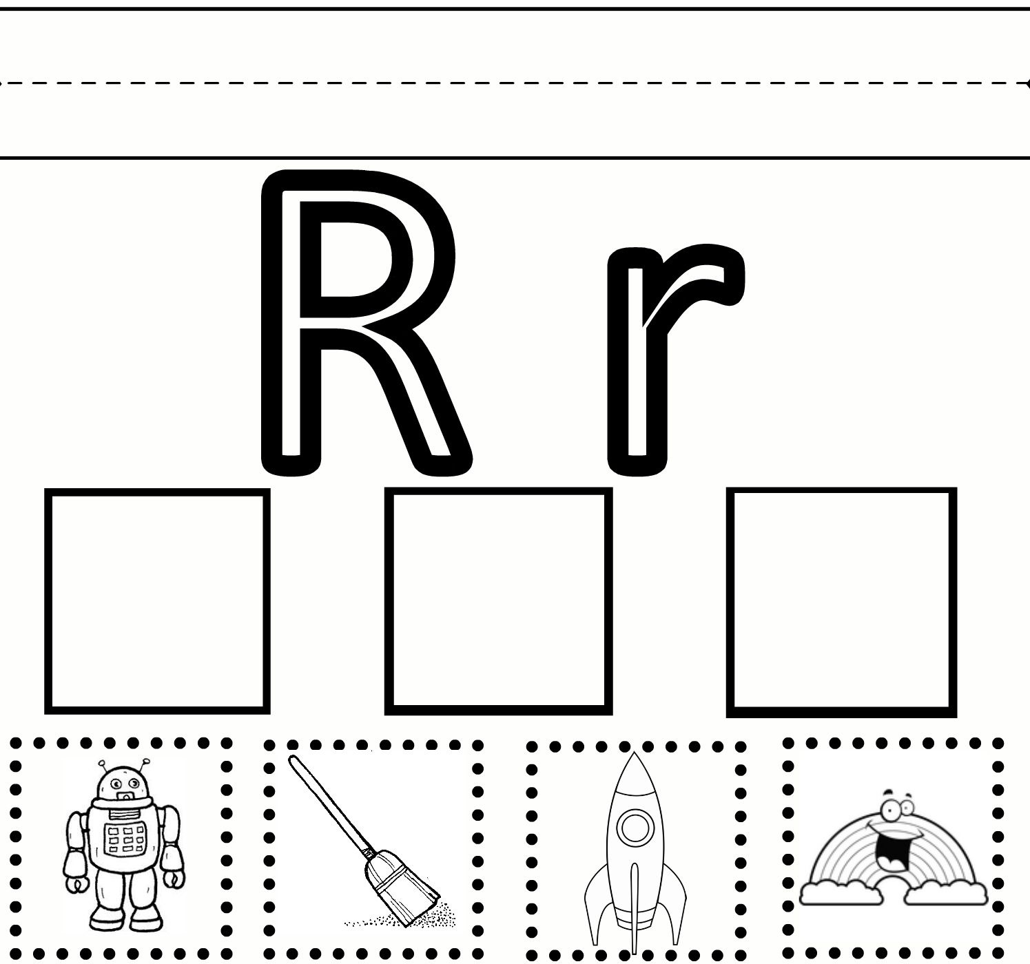 Letter R Preschool Worksheets | Preschool Learning – Letter “R - Free Printable Preschool Worksheets For The Letter R