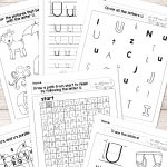 Letter U Worksheets   Alphabet Series   Easy Peasy Learners   Free Printable Letter Worksheets