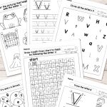 Letter V Worksheets   Alphabet Series   Easy Peasy Learners   Free Printable Letter Recognition Worksheets