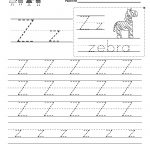 Letter Z Writing Practice Worksheet. This Series Of Handwriting   Letter Z Worksheets Free Printable