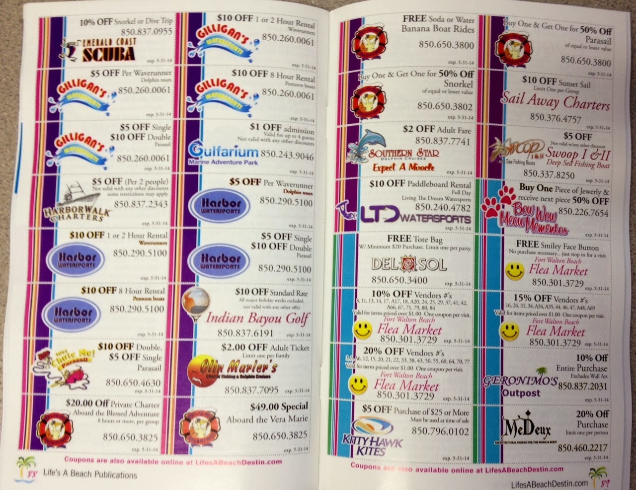 Free Printable Coupons For Panama City Beach Florida