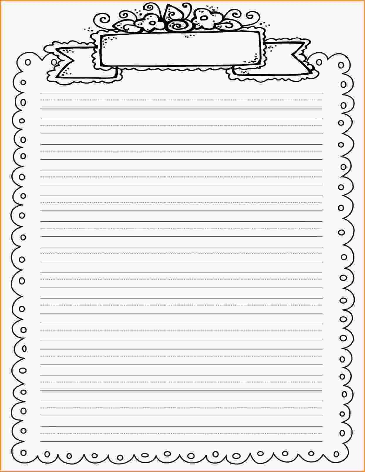 Lined Paper Printable With Border | World Of Printables Regarding - Free Printable Journal Pages Lined