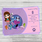 Littlest Pet Shop Digital Birthday Invitation. | Etsy   Littlest Pet Shop Invitations Printable Free