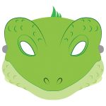 Lizard Mask Template | Free Printable Papercraft Templates   Free Printable Lizard Mask